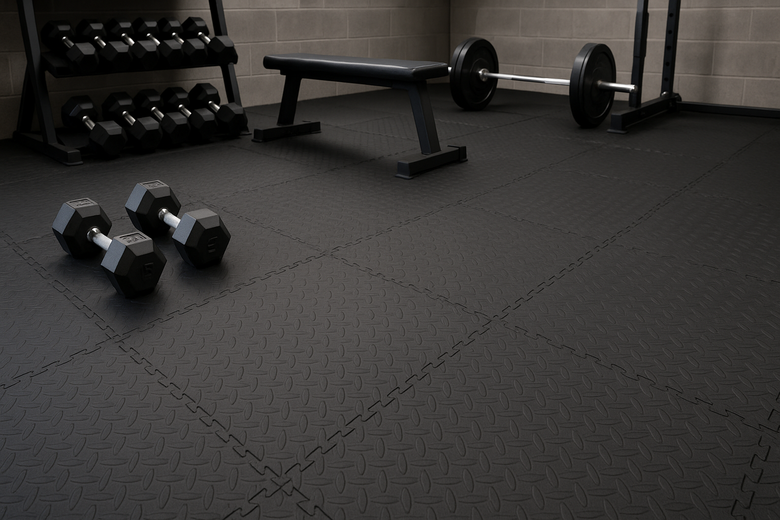 Suelos modulares para gym